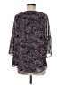 Cato 100% Polyester Paisley Purple 3/4 Sleeve T-Shirt Size M - photo 2