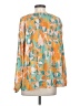 DR2 100% Polyester Orange Long Sleeve Blouse Size XS - photo 2