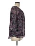 Cato 100% Polyester Paisley Purple 3/4 Sleeve T-Shirt Size M - photo 4