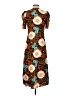Rhode 100% Viscose Print Brown Casual Dress Size 2 - photo 2