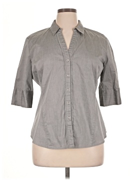 7th Avenue Design Studio New York & Company 3/4 Sleeve Button-Down Shirt (view 1)