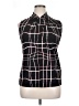 Perseption Concept Black Sleeveless Blouse Size XL - photo 1
