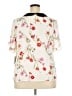 CeCe 100% Polyester Floral Ivory Short Sleeve Blouse Size 2X - photo 2