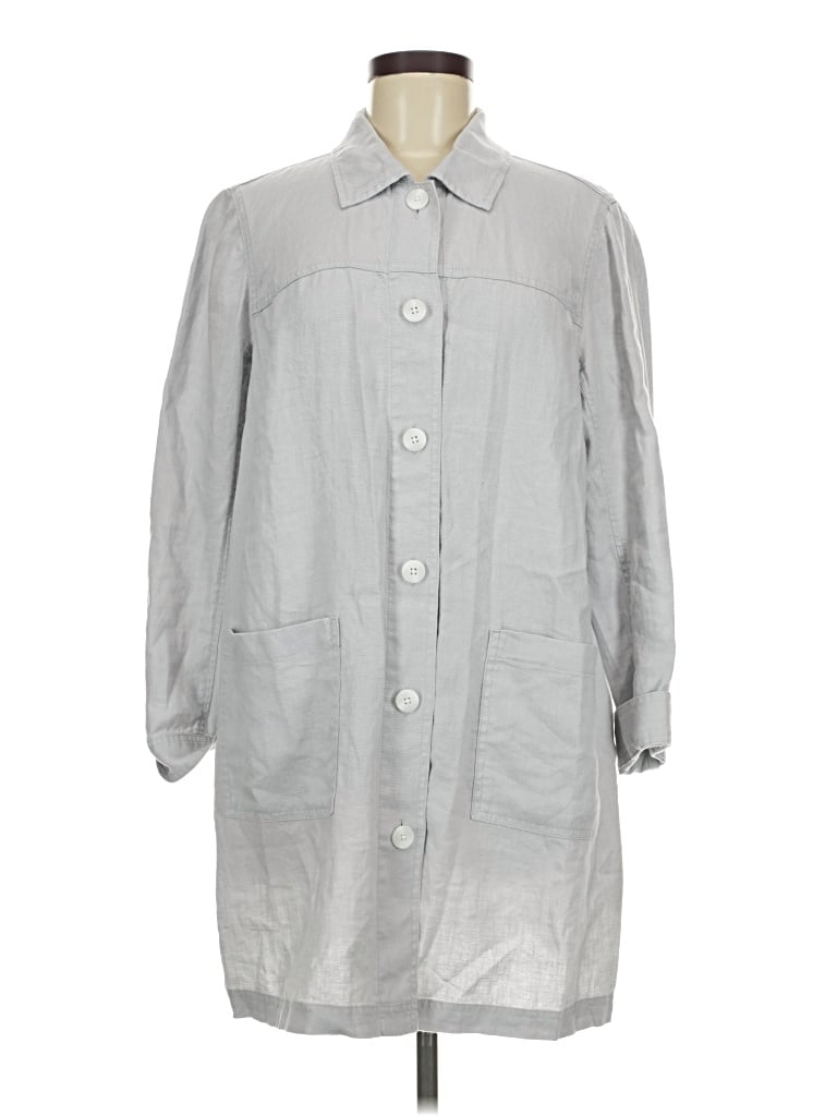 Pre-owned Jjill Casual Dress In Gray