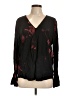 Joie 100% Viscose Black Long Sleeve Blouse Size L - photo 1