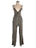 Trixxi Metallic Gray Green Jumpsuit Size S - photo 1
