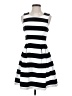Blue Rain Stripes Black Casual Dress Size S - photo 1