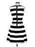 Blue Rain Stripes Black Casual Dress Size S - photo 2