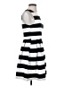 Blue Rain Stripes Black Casual Dress Size S - photo 4