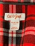 Cat & Jack 100% Cotton Plaid Red Long Sleeve Button-Down Shirt Size 8 - photo 3