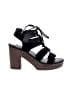 American Eagle Outfitters 100% Leather Black Sandals Size 8 - photo 1