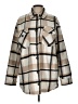 Thread & Supply 100% Polyester Plaid Tan Fleece Size L - photo 1
