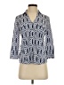 J. McLaughlin Blue 3/4 Sleeve Blouse Size XS - photo 1