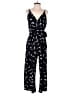 Kaileigh Graphic Black Jumpsuit Size M - photo 1