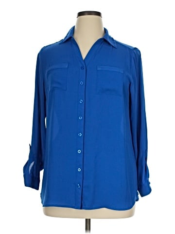 Christopher & Banks Long Sleeve Polo (view 1)