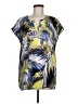 Chaus 100% Polyester Yellow Short Sleeve Blouse Size M - photo 1