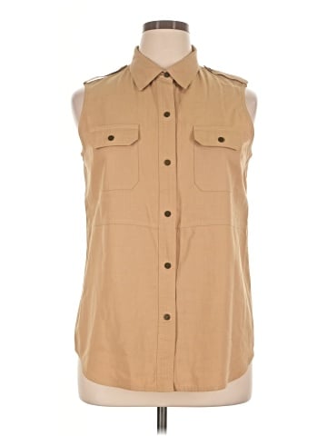 Villager by Liz Claiborne Sleeveless Button-Down Shirt (view 1)