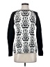 J. McLaughlin Print Silver Pullover Sweater Size S - photo 1