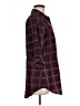 metaphor 100% Polyester Plaid Burgundy 3/4 Sleeve Blouse Size M - photo 4