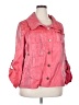 Elementz Pink 3/4 Sleeve Button-Down Shirt Size 2X - photo 1