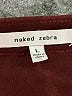 Naked Zebra 100% Polyester Burgundy Sleeveless Blouse Size L - photo 7