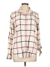 Faherty Plaid Ivory Long Sleeve Blouse Size L - photo 1