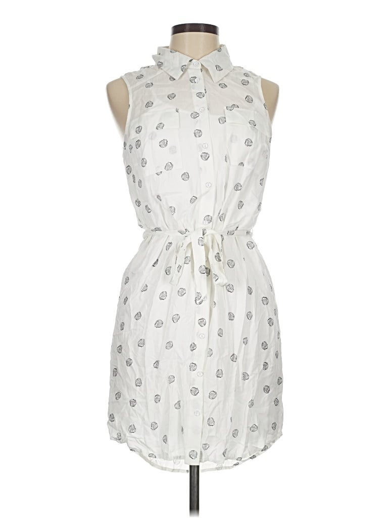 Pre-owned Kensie Casual Dress In White