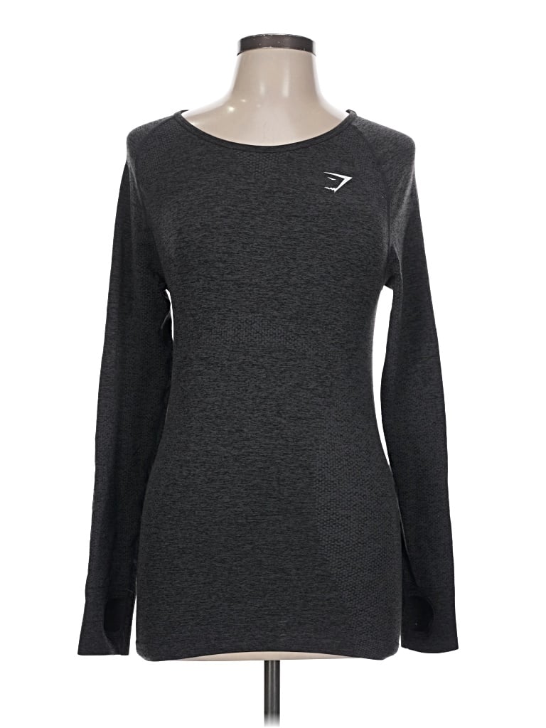 Pre-owned Gymshark Long Sleeve T-shirt In Gray