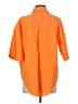 Unbranded 100% Cotton Orange 3/4 Sleeve Button-Down Shirt Size S - photo 2