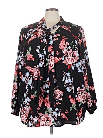 Lane Bryant Long Sleeve Blouse (view 1)