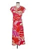 Natori Print Red Casual Dress Size XS - photo 1