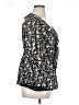 Nine West 100% Polyester Black 3/4 Sleeve Blouse Size 16 - photo 4
