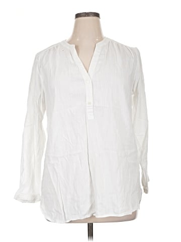 Old Navy 3/4 Sleeve Button-Down Shirt (view 1)