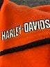 Harley Davidson 100% Polyester Color Block Orange Track Jacket Size 16 - 18 - photo 4