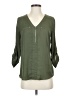 Fortune + Ivy 100% Polyester Green 3/4 Sleeve Blouse Size S - photo 1