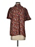 Fab'rik 100% Polyester Floral Brown Short Sleeve Blouse Size S - photo 1