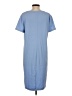 Jessica Simpson Solid Blue Casual Dress Size S - photo 2