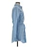 Harper Blue Long Sleeve Blouse Size M - photo 4