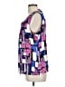 Kasper 100% Polyester Purple Sleeveless Blouse Size L - photo 5
