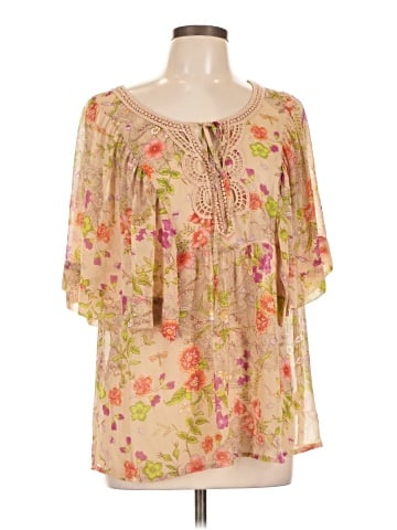 Black Rainn 3/4 Sleeve Blouse (view 1)