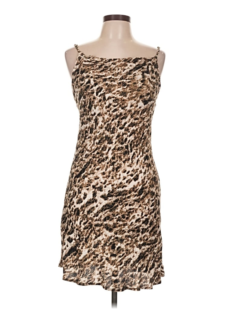 Pre-owned Olivaceous Cocktail Dress In Brown