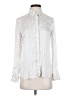 Banana Republic 100% Polyester Stripes Ivory Long Sleeve Blouse Size XS - photo 1