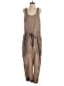 DKNY Solid Brown Tan Jumpsuit Size S - photo 1