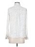 Banana Republic 100% Polyester Stripes Ivory Long Sleeve Blouse Size XS - photo 2