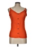 E&M Collection Orange Sleeveless Blouse Size L - photo 1