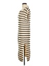 Unbranded 100% Polyester Stripes Tan Casual Dress Size L - photo 5