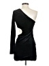 Crescent Solid Black Cocktail Dress Size S - photo 2