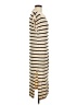 Unbranded 100% Polyester Stripes Tan Casual Dress Size L - photo 4