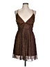 Lulus Metallic Brown Cocktail Dress Size L - photo 1