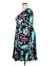 Torrid Tropical Teal Casual Dress Size 2X Plus (2) - photo 5